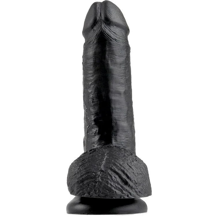 KING COCK - 7 PENE REALÍSTICO NEGRO 17.8 CM - Nuvica