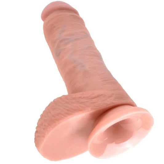 KING COCK - 8 PENE REALÍSTICO NATURAL 20.3 CM - Nuvica