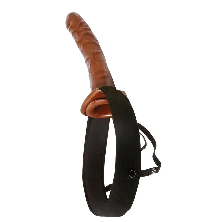 FETISH FANTASY SERIES - ARNÉS HUECO AJUSTABLE CHOCOLATE 22 CM - Nuvica