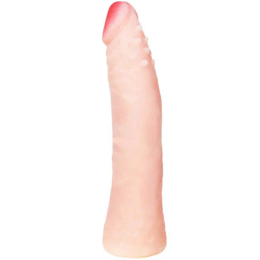 BAILE - DILDO SILICONA TACTO PIEL REALÍSTICO 19 CM COLOR CAJA ALEATORIO - Nuvica