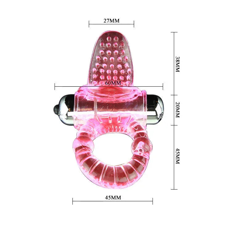 BAILE - SWEET ABS 10 RITMOS RING ANILLO PENE VIBRADOR ROSA - Nuvica