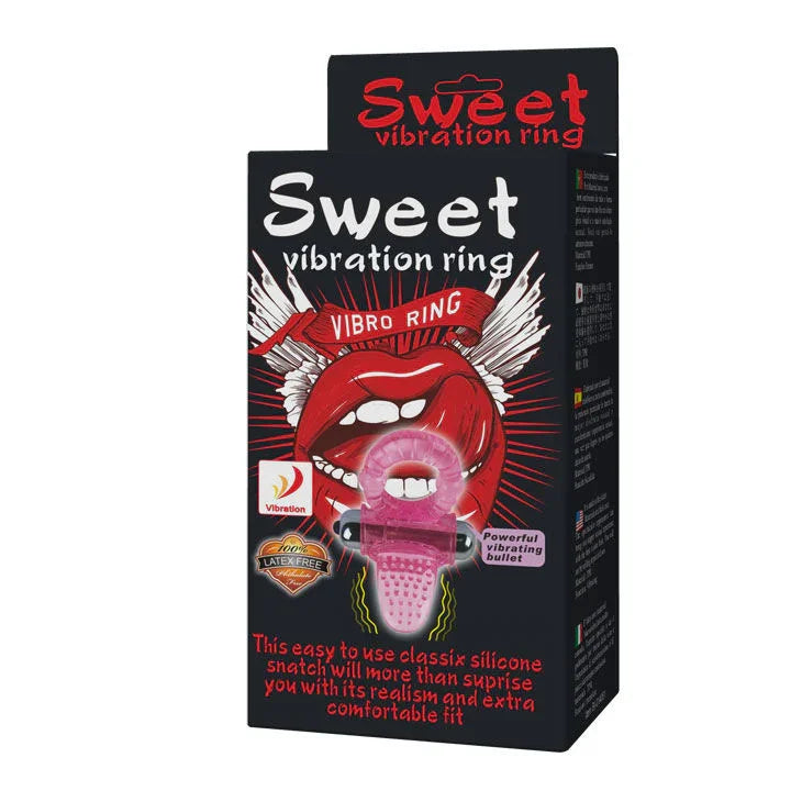 BAILE - SWEET ABS 10 RITMOS RING ANILLO PENE VIBRADOR ROSA - Nuvica