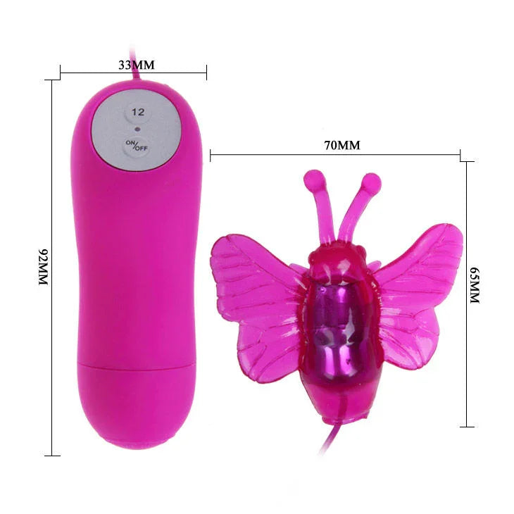 BAILE - CUTE SECRET MARIPOSA ESTIMULADORA VIBRADOR 12V - Nuvica