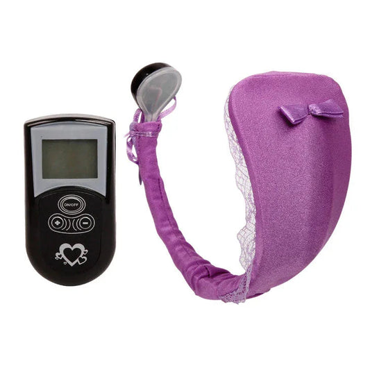 BAILE - TANGA CON VIBRADOR CON CONTROL REMOTO LILA - Nuvica