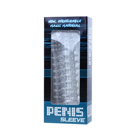 BAILE - FUNDA PARA PENE CON PUNTOS ESTIMULANTES MORADO 14 CM - Nuvica
