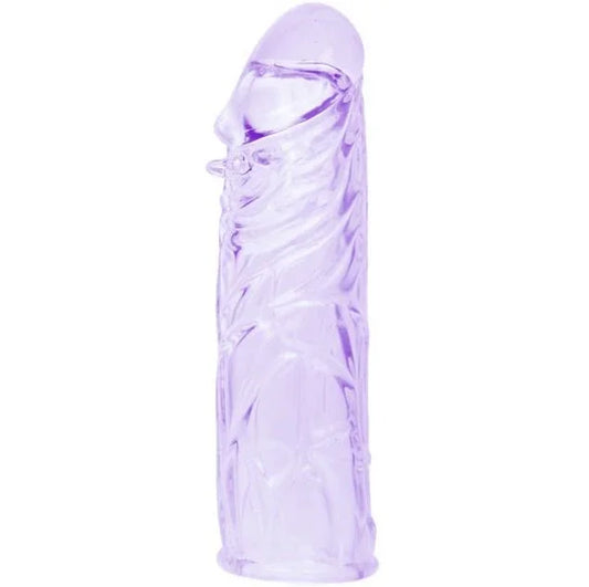 BAILE - FUNDA LILA PARA EL PENE EN SILICONA ADAPTABLE 13 CM - Nuvica