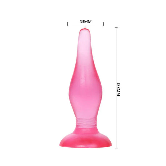 BAILE - PLUG ANAL TACTO SUAVE LILA 14.2 CM - Nuvica