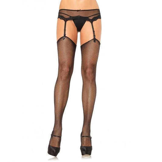 LEG AVENUE - MEDIAS DE RED SIN SILICONA AUTOADHERENTE SUPERIOR - Nuvica