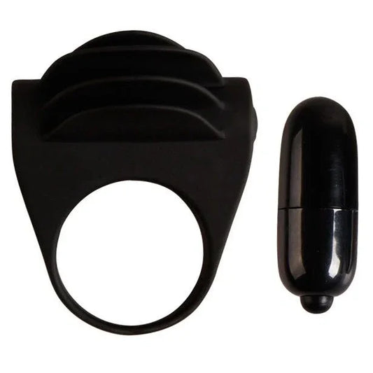 PRETTY LOVE - CHESTER ANILLO VIBRADOR NEGRO - Nuvica