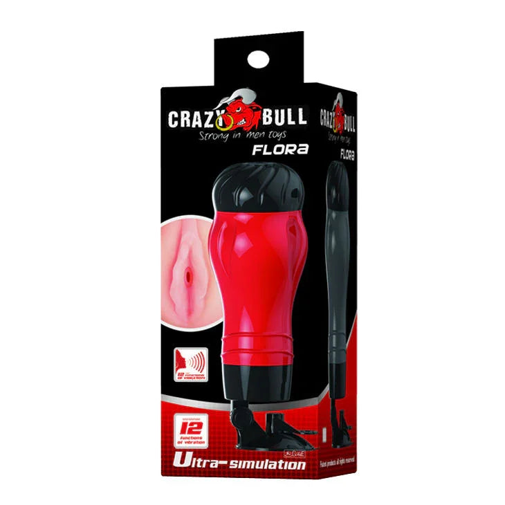 CRAZY BULL - FLORA VAGINA CON BASE MASTURBADOR VOZ - Nuvica