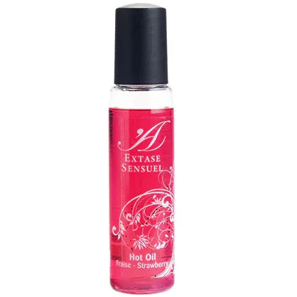 EXTASE SENSUAL - ACEITE ESTIMULANTE FRESA VIAJE CALOR 35 ML - Nuvica