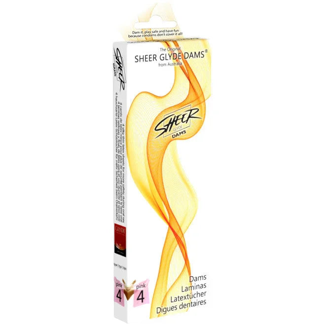 SHEER GLYDE - DAMS LÁMINAS LATEX SEXO ORAL FRESA - Nuvica