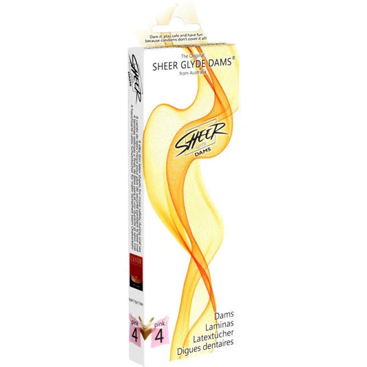SHEER GLYDE - DAMS LÁMINAS LATEX SEXO ORAL FRESA - Nuvica