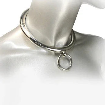 METAL HARD - BDSM COLLAR CON ARGOLLA 10CM - Nuvica