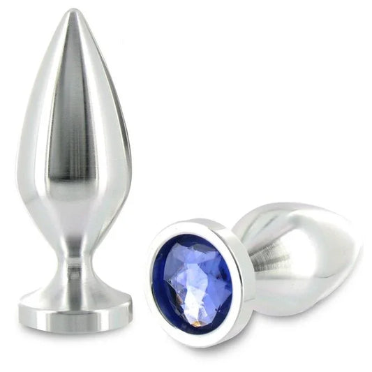 METAL HARD - ANAL PLUG ALIMINUM COLOR CRISTAL PEQUEÑO 5.71 CM - Nuvica