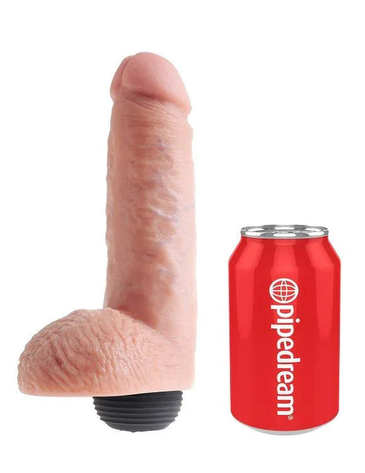 KING COCK - PENE REALÍSTICO EYACULADOR NATURAL 20.32 CM - Nuvica