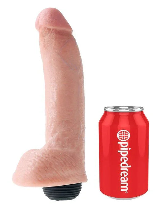 KING COCK - PENE REALÍSTICO EYACULADOR NATURAL 22.86 CM - Nuvica