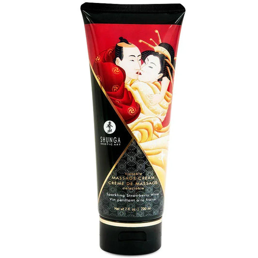 SHUNGA - CREMA MASAJE FRESAS Y CAVA 200 ML - Nuvica