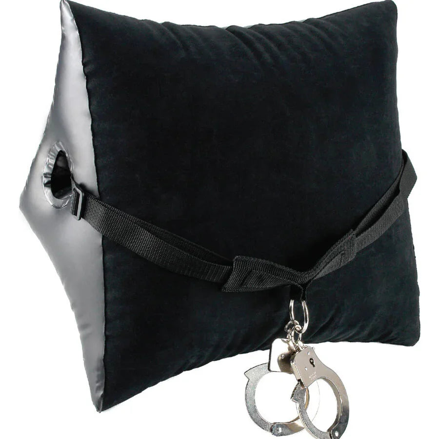 FETISH FANTASY SERIES - ALMOHADA HINCHABLE POSICION MASTER CON ESPOSAS - Nuvica