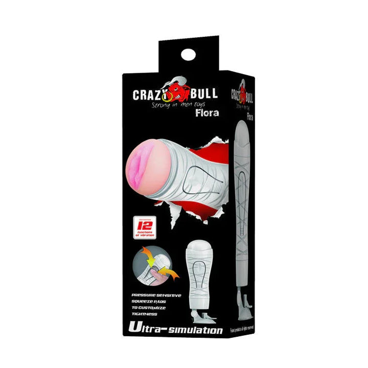 CRAZY BULL - FLORA MASTURBADOR VAGINA RECARGABLE - Nuvica