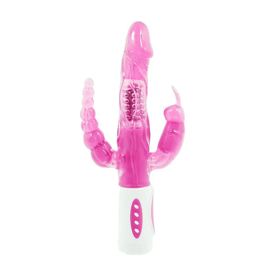 BAILE - PRETTY BUNNY TRIPLE VIBRADOR ROTADOR - Nuvica