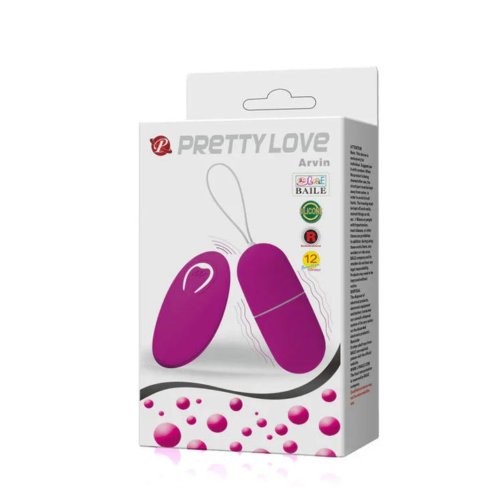 PRETTY LOVE - HUEVO VIBRADOR ARVIN CONTROL REMOTO 12V - Nuvica