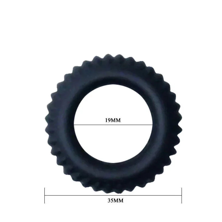 BAILE - TITAN COCKRING BLACK 1.9 CM - Nuvica