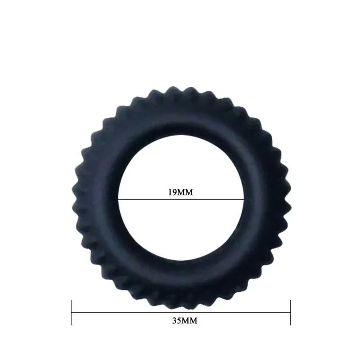 BAILE - TITAN COCKRING BLACK 1.9 CM - Nuvica