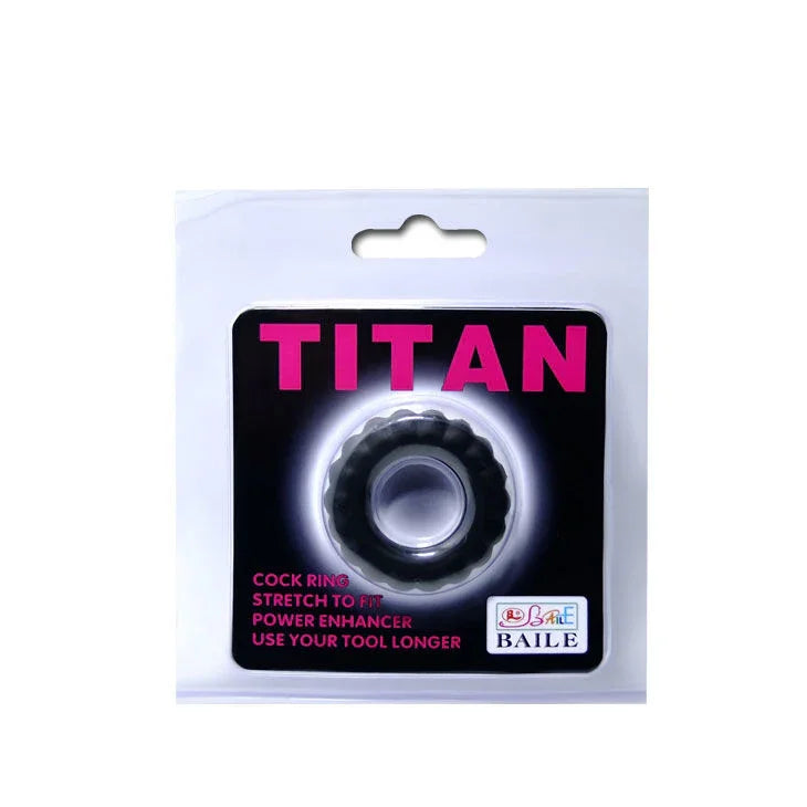 BAILE - TITAN COCKRING BLACK 2 CM - Nuvica