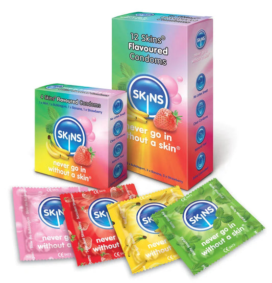 SKINS - PRESERVATIVO SABORES VARIOS 12 UDS - Nuvica