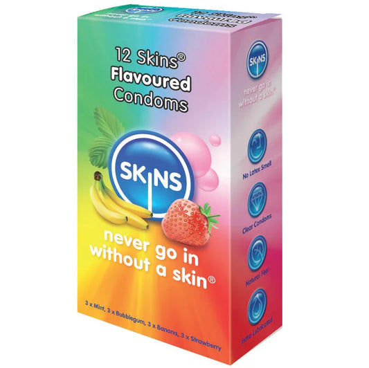 SKINS - PRESERVATIVO SABORES VARIOS 12 UDS - Nuvica