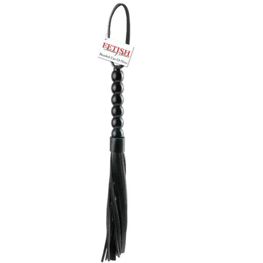 FETISH FANTASY SERIES - LATIGO MANGO ACANALADO CAT-O-NINE TAILS - Nuvica