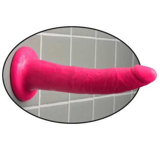 DILLIO - DILDO CON VENTOSA 17.8 CM - ROSA - Nuvica