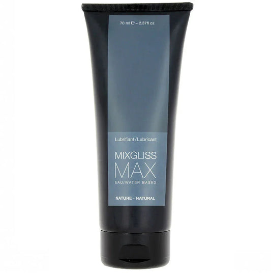MIXGLISS - MAX LUBRICANTE ANAL BASE AGUA NATURAL 70 ML - Nuvica