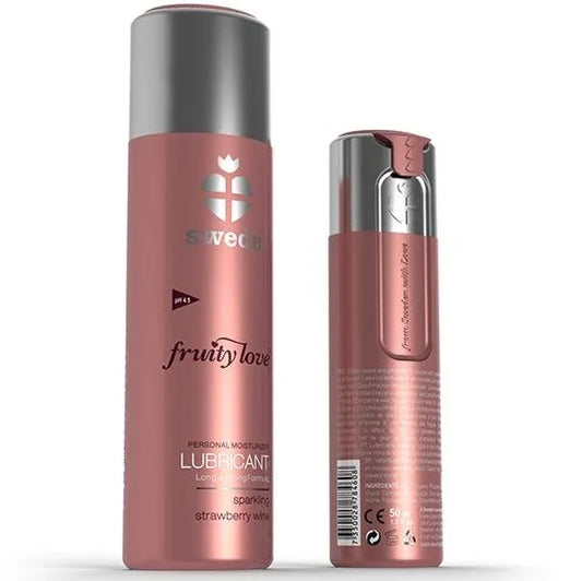 SWEDE - FRUITY LOVE LUBRICANTE FRESAS CON CHAMPAGNE 100 ML - Nuvica