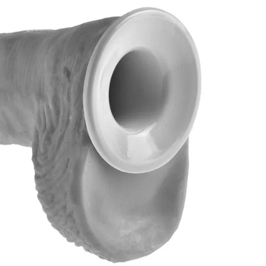 KING COCK - STRAP-ON CON DILDO HUECO 28 CM Y TIRANTES COLOR CARNE - Nuvica