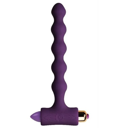 ROCKS-OFF - PLUG ANAL CON VIBRACIÓN Y ONDULACIONES PETITE SENSATIONS PEARLS - Nuvica