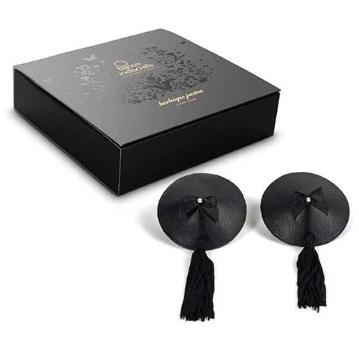 BIJOUX - BURLESQUE CUBREPEZONES NEGRO - Nuvica