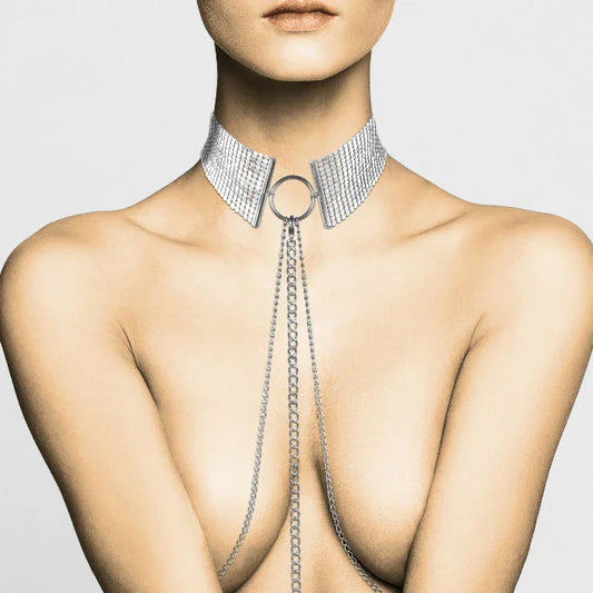 BIJOUX - DÉSIR MÉTALLIQUE COLLAR METLICO PLATEADO - Nuvica
