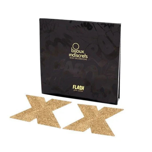 BIJOUX - INDISCRETS PEZONERAS FLASH CRUZ DORADO - Nuvica