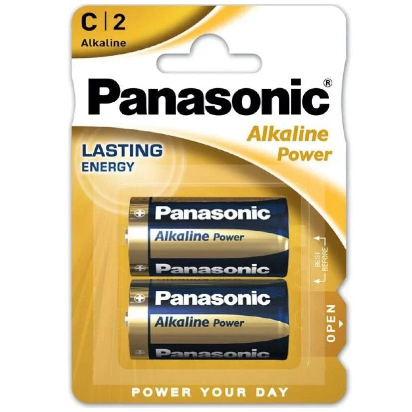 PANASONIC - BRONZE PILA ALKALINA C LR14 BLISTER*2 - Nuvica