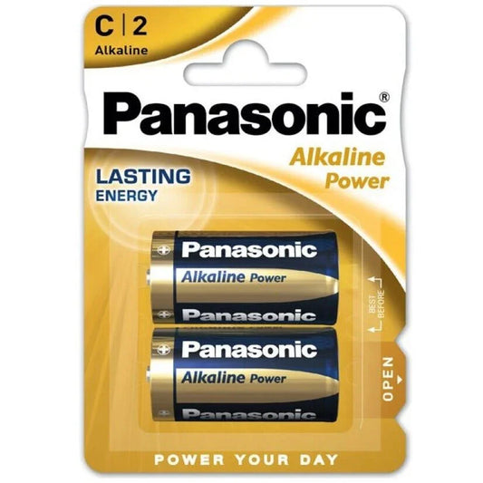 PANASONIC - BRONZE PILA ALKALINA C LR14 BLISTER*2 - Nuvica