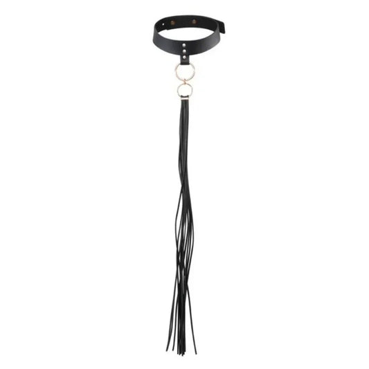 BIJOUX INDISCRETS MAZE - COLLAR CON FLECOS NEGRO - Nuvica