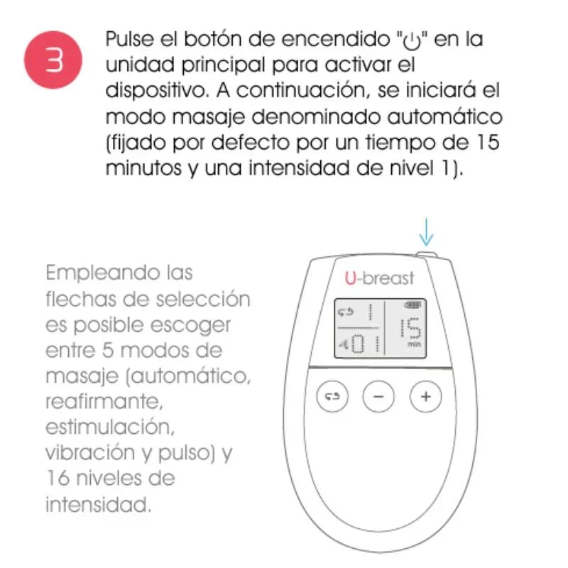 500 COSMETICS - U BREAST AUMENTO PECHOS ELECTROESTIMULACIÓN - Nuvica