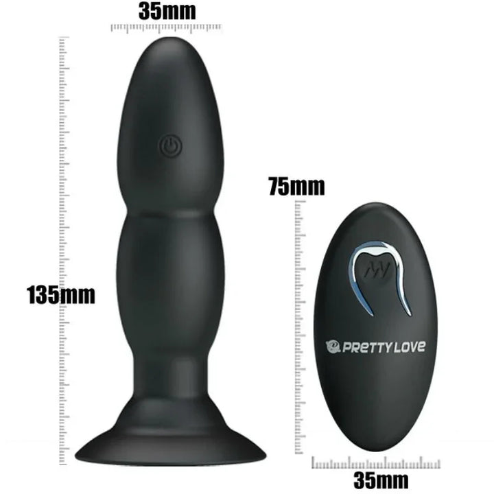PRETTY LOVE - PLUG VIBRADOR Y ROTACIÓN POR CONTROL REMOTO - Nuvica