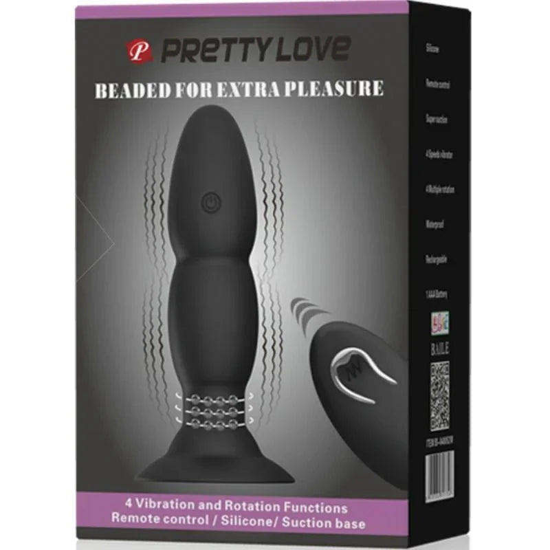 PRETTY LOVE - PLUG VIBRADOR Y ROTACIÓN POR CONTROL REMOTO - Nuvica