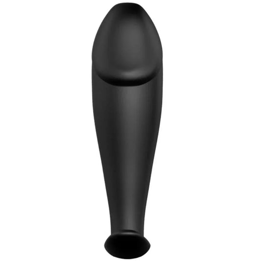 PRETTY LOVE - PLUG ANAL SILICONA FORMA PENE Y 12 MODOS VIBRACIÓN NEGRO - Nuvica