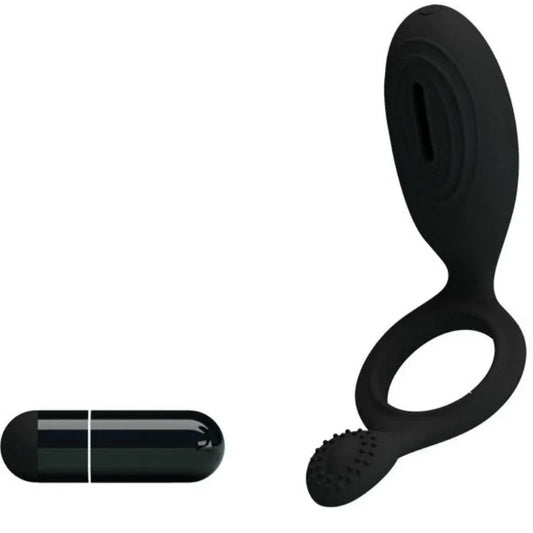 PRETTY LOVE - ETHEL ANILLO VIBRADOR CON ESTIMULADOR - Nuvica