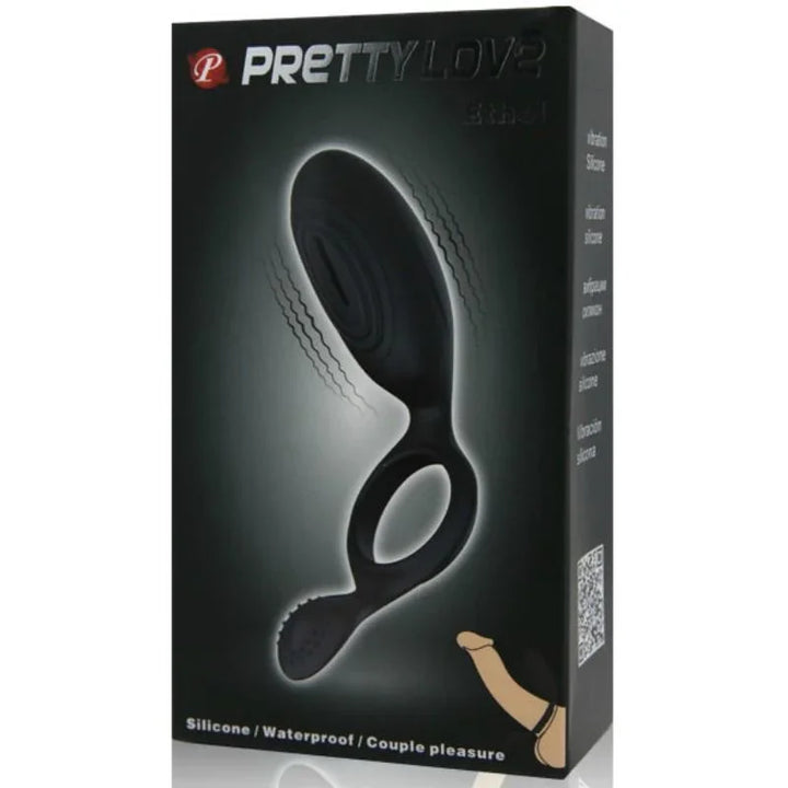 PRETTY LOVE - ETHEL ANILLO VIBRADOR CON ESTIMULADOR - Nuvica