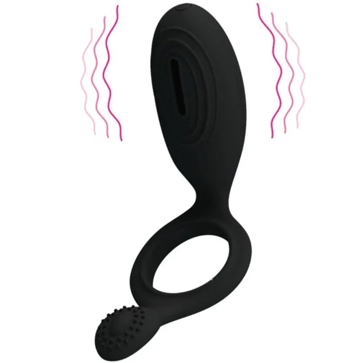 PRETTY LOVE - ETHEL ANILLO VIBRADOR CON ESTIMULADOR - Nuvica